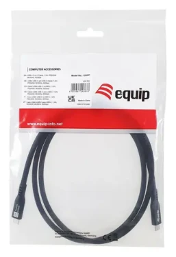 Equip 128441 černá / Kabel USB-C - USB-C / USB4 Gen 4x2 / 80 Gbps / PD 240 W / 1,2 m (128441)