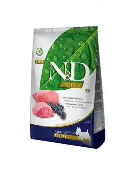 ND Prime Dog Lamb Blueberry Adult Mini 800 g / Granule pro dospělé psy malých plemen / bez obilovin
