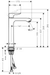 HANSGROHE - Metris New Umyvadlová baterie, chrom 31185000