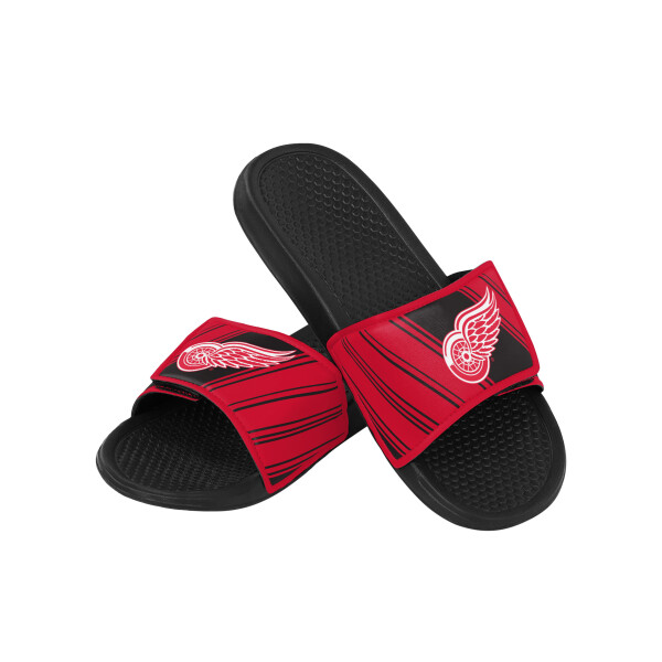 FOCO Pánské pantofle Detroit Red Wings Legacy Velcro Sport Slide Slipper Velikost: EU