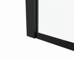 HOPA - Sprchové dveře BELVER BLACK NEW - Barva rámu - Černá, Rozměr A - 120, Směr zavírání - Univerzální Levé / Pravé, Výplň - Čiré bezpečnostní sklo - 8 mm BCBELV12BCN