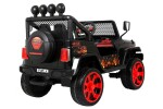 Mamido Elektrické autíčko Jeep Raptor 4x4 černé s plameny