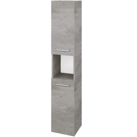 Dřevojas - Vysoká skříň DOS SVD2O 35 - D01 Beton / Úchytka T03 / D01 Beton / Levé 280406C
