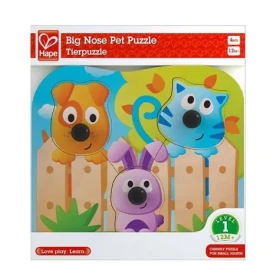 Hape Puzzle s úchytkami - Domácí zvířátka