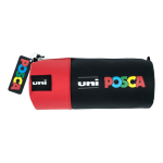 Uni POSCA penál červeno-černý