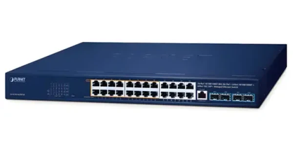 Planet GS-4210-16UP8T4X / Switch / L2/L4 / 24x 1Gb / 4x 10Gb SFP+ / 16x PoE++ 802.3bt + 8x PoE / 420W (GS-4210-16UP8T4X)