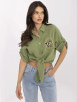 Košile DHJ KS 8595 1.66 khaki jedna velikost