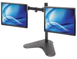 Manhattan Držák na 2 monitory stolní černý / 13-32" / VESA 75x75-100x100 / nosnost 8kg / rotace 180° (461559)