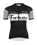 Dres FORCE RETRO UNI kr. rukáv, černo-zlatý, velikost M (Barva černo-zlatý)