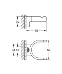 GROHE - Selection Dvojitý háček, chrom 41049000