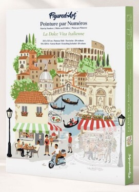 Malování podle čísel - Italská Dolce Vita 24.5 x 32.5 cm