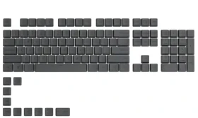 Glorious PC Gaming Race GPBT Keycaps - 114 PBT, ANSI, US-Layout, Black Ash GLO-KC-GPBT-B