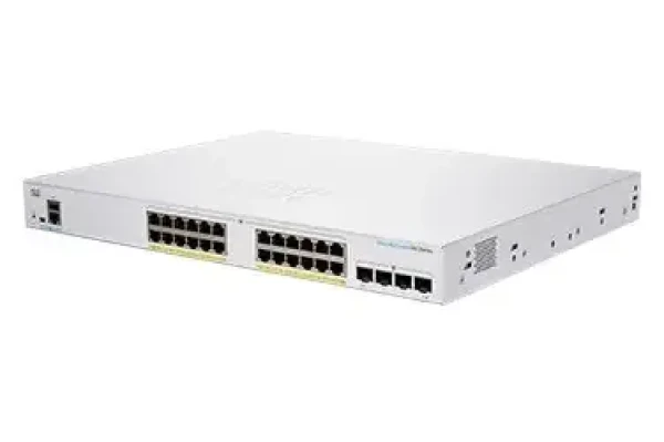 Cisco CBS250-24P-4X REFRESH / Switch / 24x GbE RJ-45 / 4x SFP+ / PoE+ 195W / fanless (CBS250-24P-4X-EU-RF)