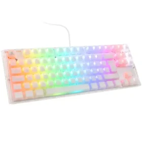 Ducky One 3 Aura TKL Cherry MX-Brown bílá / herní klávesnice / podsvícená / mechanická / drátová USB-C / DE (DKON2187ST-BDEPDAWWWWC1)