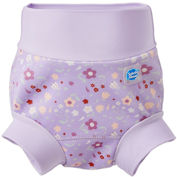 Splash About kojenecké plavky Happy Nappy - Lilac Spring, velikost: XL