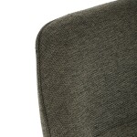 Židle jídelní a konferenční, zelená látka, černé kovové nohy, otočný mechanismus