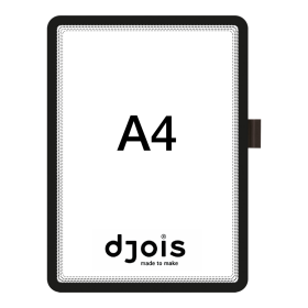 Djois samolepicí rámeček - Magneto Memo, A4, černý, 1 ks