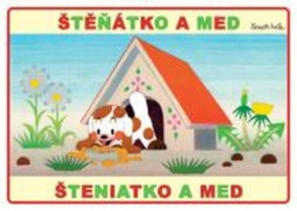 Štěňátko a med - omalovánky A5 - Zdeněk Miler