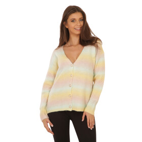 HOSH Dámský stylový svetr s knoflíky Velikost: UNI, Barva: Žlutá