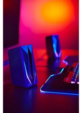 URage BLAST-R200 černá / Herní reproduktory / 2.0 / RGB / USB (186093)
