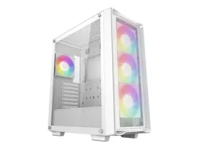 Deepcool CC560 MESH V2 bílá / Skříň PC / Midi tower / ATX / ARGB / mesh panel / temperované sklo (R-CC560-WHAMA4-G-2)