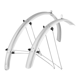 Blatníky FORCE 48 Aluflex 28" + V vzpěry, stříbrné