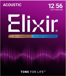 Elixir Polyweb 80/20 Bronze Light-Medium