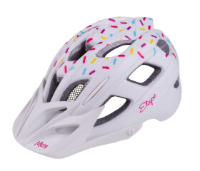 Dětská cyklistická přilba ETAPE Missy, barva bílá matná. vel. S/M (pro obvod hlavy 55-58 cm)