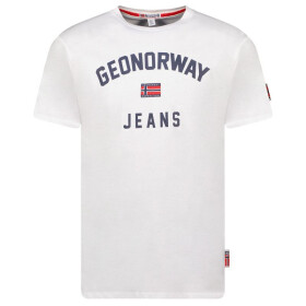 Geografické Norsko tričko Jassier 254 M SY1361H/GN-White pánské L