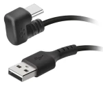 SBS černá / Kabel USB-C na USB-A / 180° konektor / 10W / 1,8 m