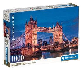 Puzzle Tower bridge at night 1000 dílků - Clementoni