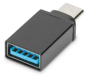 Digitus / Redukce USB-C - USB-A / USB 3.0 / 5 Gbps / 3 A / černá (AK-300506-000-S)
