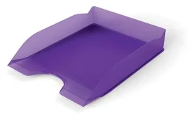 Durable Basic transparentní fialová / Odkladač na dokumenty / A4-C4 / stohovatelný / plast (1701674992)