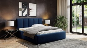 FRONTI Postel MODEL 08 160x200 modrá - MAGIC VELVET 2226