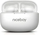 Niceboy Beans 5 PRO bílá / Bezdrátová sluchátka / ANC / IPX4 (100002204377)