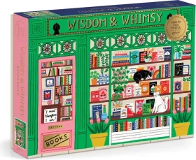 GALISON Metalické puzzle Knihkupectví Wisdom Whimsy