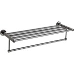 MEXEN - Remo polička na ručník, black chrome 7050720-73