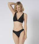 Dámská tanga Aura Spotlight High Leg string černá TRIUMPH BLACK