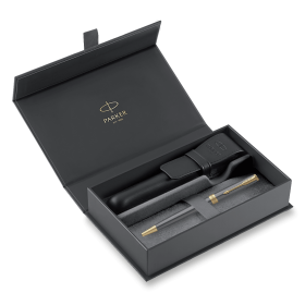 Dárková kazeta Parker Sonnet Core Grey GT - sada kuličkové pero a pouzdro