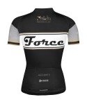 Dres FORCE RETRO UNI kr. rukáv, černo-zlatý, velikost M (Barva černo-zlatý)