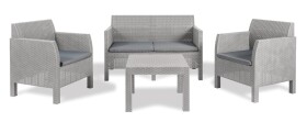 TOOMAX MATILDE 4 SEATER zahradní plastový set - šedá