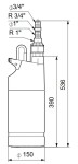 Grundfos SB 3-35M + kabel 15 m 92712331