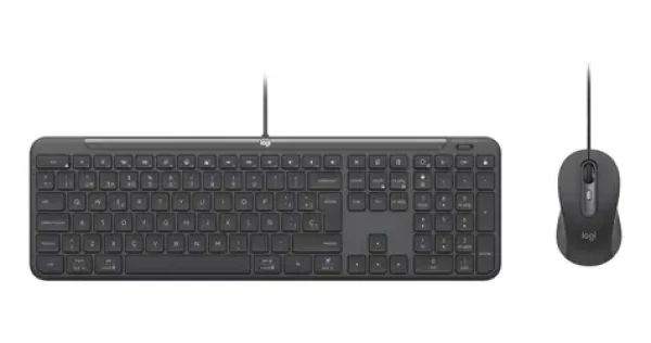 Logitech MK620 grafitová / Sada klávesnice a myš / drátová / business (920-013342)