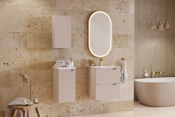 COMAD - Skříňka pod umyvadlo 50cm 2 zásuvky NOVA CASHMERE 5907611665244