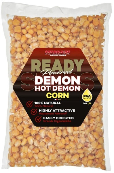 Starbaits Partikl Ready Seeds 1kg - Hot Demon Corn,Starbaits Partikl Ready Seeds 1kg - Hot Demon Corn