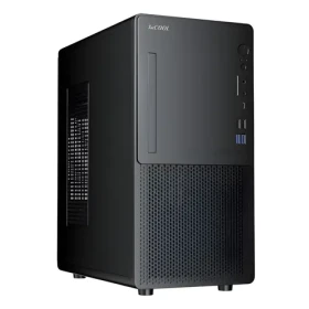 1stCOOL MicroTower STEP Premium 2 ver.2 černá / PC skříň / Bez zdroje / 4x USB / USB-C / čtečka karet