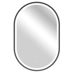 CERANO - Koupelnové LED zrcadlo Salvo, kovový rám - černá matná - 40x60 CER-NT8144C-40X60