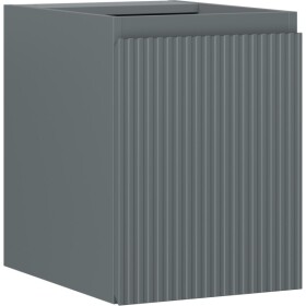 MEXEN/S - Rivel koupelnová skříňka pod umyvadlo 35, 1 dvířka, reliéf, grafit mat 91A21-03547-1-BF66