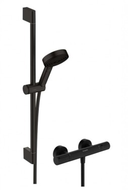 HANSGROHE - Pulsify Select S Sprchový set s termostatem, 3 proudy, EcoSmart, matná černá 24272670