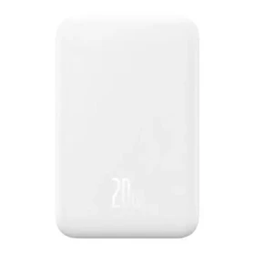 Rozbaleno - Baseus P10022107223-00 bílá / Powerbanka / 5000mAh / USB-C / MagSafe / 20W / rozbaleno (P10022107223-00.rozbaleno)